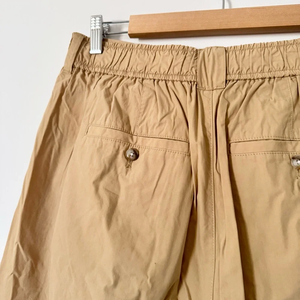 Madewell Pleated Pull-On Balloon Pants Desert Dune Size 12 - Picture 13 of 15